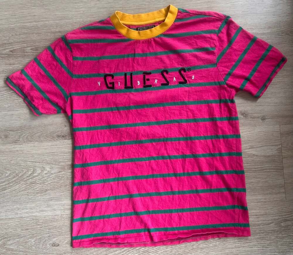 Guess x J Balvin Vibras Striped Ringer T-Shirt